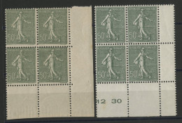 N° 198 (x 8) Neuf ** Cote 104 € Deux Nuances De Papier Très Différentes TB Voir Description - 1903-60 Semeuse Lignée