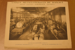 Usines Métallurgiques Du Hainaut - Couillet - Montages De Locomotives - Halle N°2 - 1923 - Chemin De Fer