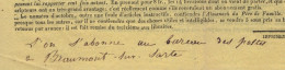 Journal Le Pere De Famille - L'on S Abonne Au Bureau De Poste De Beaumont Sur Sarthe - 1801-1848: Precursors XIX