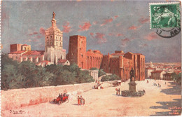 CPA 84 (Vaucluse) Avignon - Palais / Château Des Papes TBE Dessin Ill. F. Hugo D'ALESI 1908 - D'Alési, Hugo