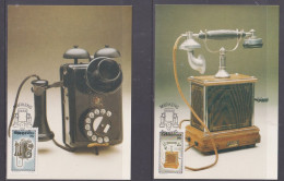 Bophuthatswana 1984 History Of Telephone Set 4 Maxi Cards - Bofutatsuana