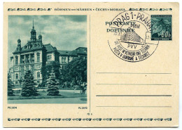 POSTAL STATIONERY : BOHMEN UND MAGREN - CECHY A MORAVA - PILSEN, 1941 / DIE POST - POSTA / PRAG, PRAHA - Briefe U. Dokumente