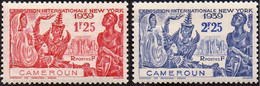 Détail De La Série Exposition Internationale De New York ** Cameroun N° 160 Et 161 - 1939 Exposition Internationale De New-York