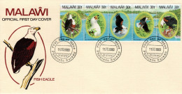 MALAWI, FDC, Fish Eagle   /    MALAWI,  Lettre De Première Jour, Balbuzard Pêcheur,  1983 - Águilas & Aves De Presa