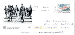 L70145 - Frankreich - 2014 - GASoUmschlag "D-Day" 21618A -> Ferndale, WA (USA) - Cartas & Documentos