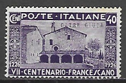 COLONIE ITALIANE OLTRE GIUBA 1926  SAN FRANCESCO  SASS.25 MLH VF - Oltre Giuba