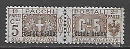 COLONIE ITALIANE OLTRE GIUBA 1925 PACCHI POSTALI  1 MLH VF - Oltre Giuba