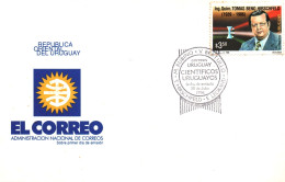 Tomas Beno Hirschfeld Engineer Chemistry Optics USA Uruguay Scientist  FDC Cover Judaica - Chemistry