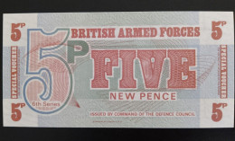 SD)1972, BRITISH ARMED FORCES, 5 PENNY NOTE - Collections