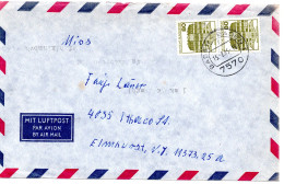 70161 - Bund - 1985 - 2@80Pfg B&S A LpBf BADEN-BADEN -> Elmhurst, NY (USA) - Lettres & Documents