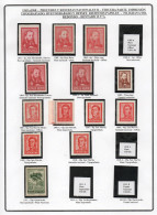 ARGENTINA Serie X 25 Sellos Montados En Filaband PRÓCERES Y RIQUEZAS II Años 1965-68 – Valorizada En Catálogo U$S 92.20 - Unused Stamps