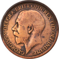 Monnaie, Grande-Bretagne, George V, 1/2 Penny, 1921, TB+, Bronze, KM:809 - C. 1/2 Penny