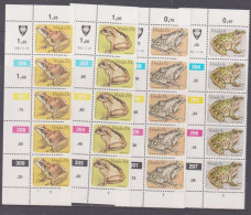 Venda 1982 Frogs Plated Strips MNH - Venda