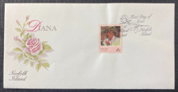 1998 Norfolk Island Diana Princess Of Wales Memorial FDC First Day Cover - Norfolk Island