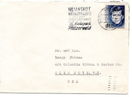 70206 - Bund - 1964 - 40Pfg Kennedy EF A Bf NEUSTADT - ... -> SYOSSET N.Y. -> Glen Cove, NY (USA) - Brieven En Documenten