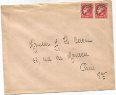 FRANCE MAZELIN 1FR PREO PAIRE LETTRE POUR PARIS - 1945-47 Ceres Of Mazelin