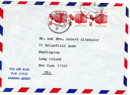 70216 - Bund - 1975 - 3@30Pfg Unfall A LpBf HAMBURG -> Huntington, NY (USA) - Cartas & Documentos