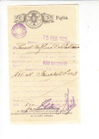 MILANO  1929 - Ricevuta "Contratto Di Borsa " (figlia) - Italy