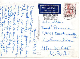 70222 - Bund - 1993 - 200Pfg Suttner EF A LpAnsKte BODENMAIS - ... -> Columbia, MD (USA) - Lettres & Documents