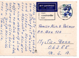 70223 - Bund - 1974 - 70Pfg Unfall EF A LpAnsKte VIERSEN - ... -> Mystic, CT (USA) - Cartas & Documentos