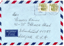 70225 - Bund - 1983 - 2@80Pfg B&S A LpBf BADEN-BADEN - ... -> Elmhurst, NY (USA) - Lettres & Documents