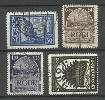 ÄGÄIS RODI Rhodos ITALIEN ITALY 1929 & 1933 Michel 21 - 23 & 133 O - Egeo (Rodi)