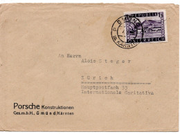 70228 - Österreich - 1948 - S1 Landschaften EF A Bf GMUEND -> Schweiz - Storia Postale