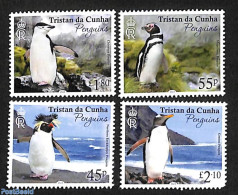 Tristan Da Cunha 2023 Penguin 4v, Mint NH, Nature - Birds - Penguins - Tristan Da Cunha