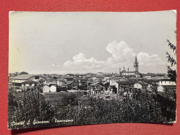Cartolina - Castel San Giovanni ( Piacenza ) - Panorama - 1954 - Piacenza