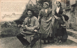 FOLKLORE - Costumes - La Vieille Chanson Berriaude - Carte Postale Ancienne - Trachten