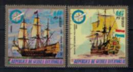 Guinée Equatoriale - Poste Aérienne - "Tableaux De Bateaux Anciens" - Oblitéré N° 80 De 1976 - Guinée Equatoriale