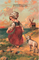 FÊTES - VŒUX - Joyeuses Pâques - Colorisé -  Carte Postale  Ancienne - Ostern
