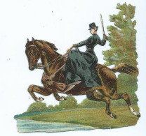 Découpis 11, Femme Noble Sur Son Cheval, Thème Hippisme, Chevaux ... - Animales