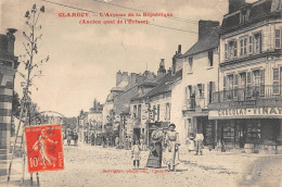 CPA 58 CLAMECY / AVENUE DE LA REPUBLIQUE / ANCIEN QUAI DE L'ECLUSE - Other & Unclassified