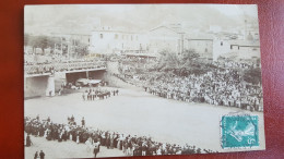 Bésseges , Carte Photo Atterissage D'un Avion , Rare Top Carte - Bessèges