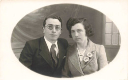 COUPLE - Portrait - Carte Postale Ancienne - Paare