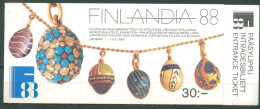 Finland 1988 - FINLANDIA'88, MH 21, MNH** - Carnets