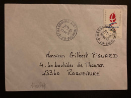 LETTRE TP ALBERTVILLE 92 2,50 OBL.9-7 1991 67 STRASBOURG AIR BAS-RHIN - Poste Aérienne Militaire