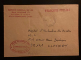 LETTRE OBL.22-10 1990 67 STRASBOURG AIR BAS-RHIN + SERVICE MEDICAL 50-124 BASE AERIENNE 124 - Correo Aéreo Militar