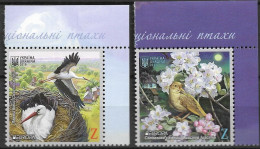 2019 Ukraine  Mi. 1796-7  ** MNH  Europe NATIONAL BIRDS. - 2019