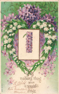 FETES ET VOEUX - Nouvel An - Un Coeur En Fleurs - Colorisé - Carte Postale Ancienne - Año Nuevo