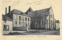 CPA 58 LA CHAPELLE SAINT ANDRE / MAIRIE EGLISE - Other & Unclassified