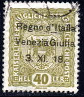 1837. AUSTRIA ITALY. 1918 VENEZIA GIULIA 40h. # N10 - Venezia Giuliana