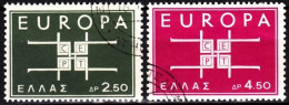 GREECE 1963 EUROPA. Complete Set, Used - 1963