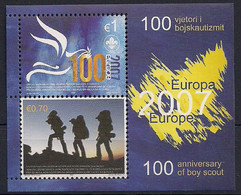 2007 Kosovo  Mi. Bl. 6 **MNH   Europa - 2007