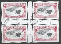 USA 1998 Trans Mississippi Centennial - Western Cattle In Storm $.1 -  SC.3210a Gutter Block4 In VFU Condition - Collezioni & Lotti