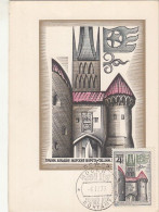 TALLIN GREAT SEA GATES, MAXIMUM CARD, OBLIT FDC, 1973, RUSSIA - Maximum Cards