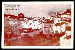 CASTELO DE VIDE - Um Trecho Da Vila. ( Ed. Da Tipografia "A. Beliz") Carte Postale - Portalegre