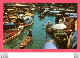 CPA (Réf : X891) N° 20 BANGKOK (ASIE THAILAND) Scene Of The Floating Market - Thaïlande