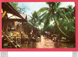 CPA (Réf : X889) N° 368 Dhornburi, (ASIE THAILAND) Scenery Of The Floating Market - Thaïlande